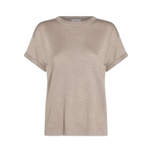 Short-Sleeved Crewneck Knitted T-Shirt