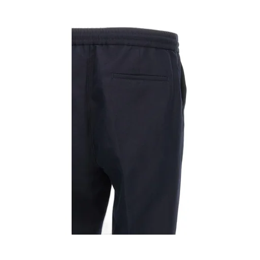 Drawstring Tapered Leg Trousers