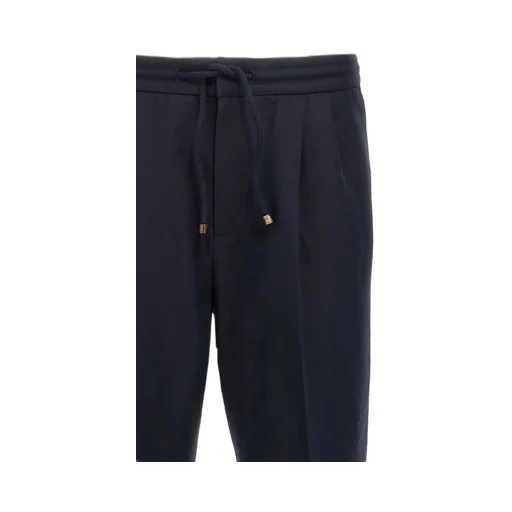 Drawstring Tapered Leg Trousers