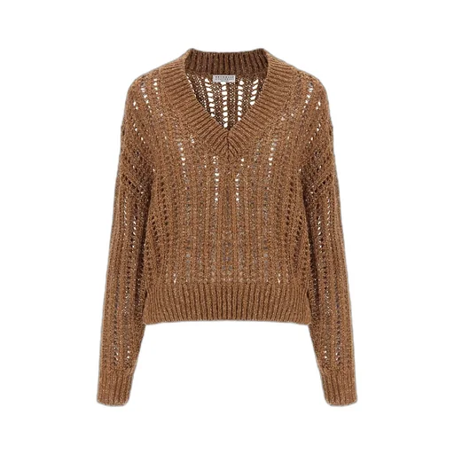 V-Neck Drop Shoulder Jumper