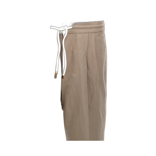 Drawstring Tapered Leg Trousers