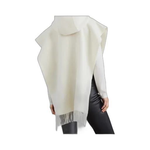 Hooded Fringed Poncho