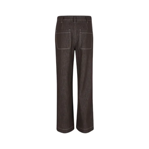Straight-Leg Box-Pleat Trousers