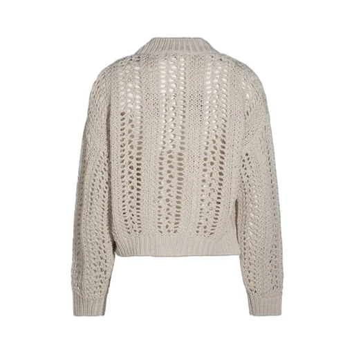 Long Sleeved Open-Knit Cardigan