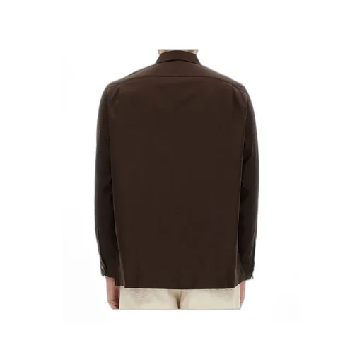 Long-Sleeved Button-Up Shirt