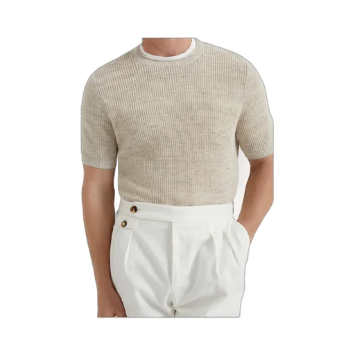 Half English Rib Knit T-Shirt