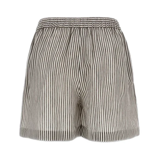 Striped Straight Shorts