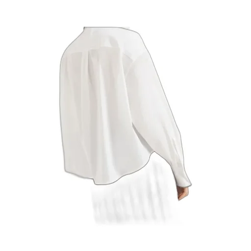 Shiny Cuff Stretch Poplin Shirt