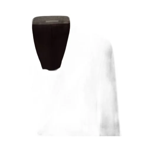 Double-Breasted Twill Blazer