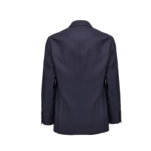Double Breasted Twill Blazer