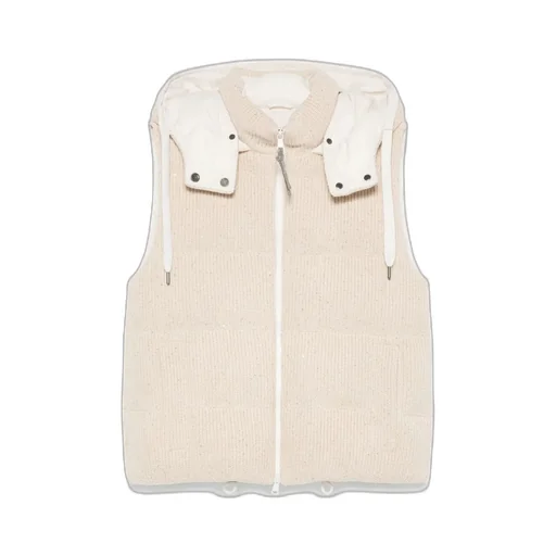Drawstring Knitted Gilet