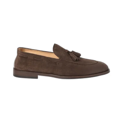 Slip-On Almond-Toe Tassel Loafers