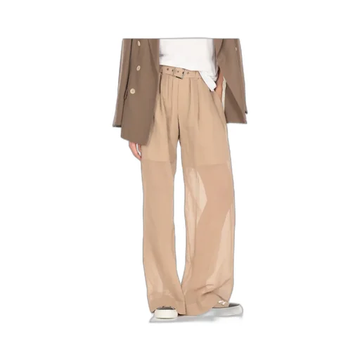 Wide Leg Belted Pants