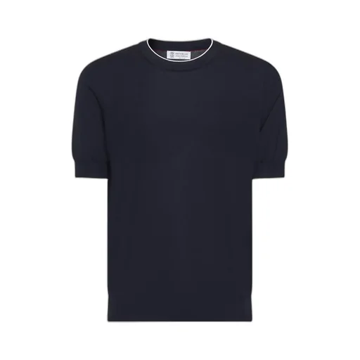 Short Sleeved Ribbed Sweater