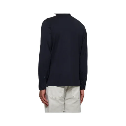 Long Sleeved Buttoned Polo Shirt