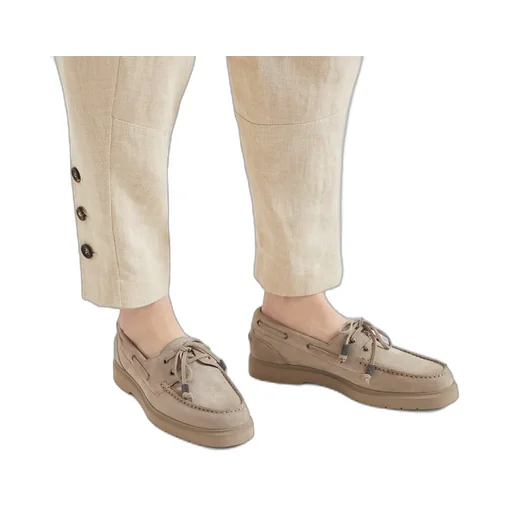 Monili-Chain Slip-On Boat Shoes