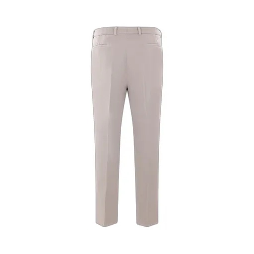 Leisure-Fit Pleated Gabardine Trousers