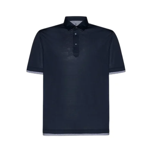 Layered Detailed Short Sleeved Polo Shirt