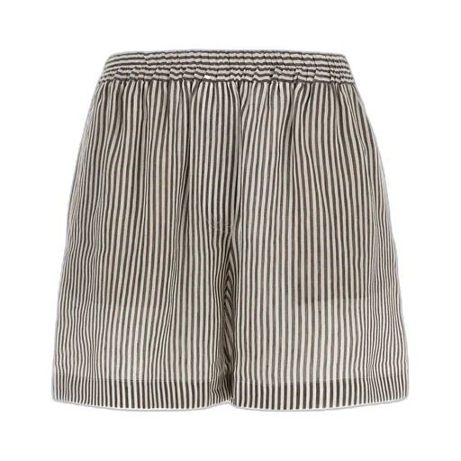 Striped Straight Shorts