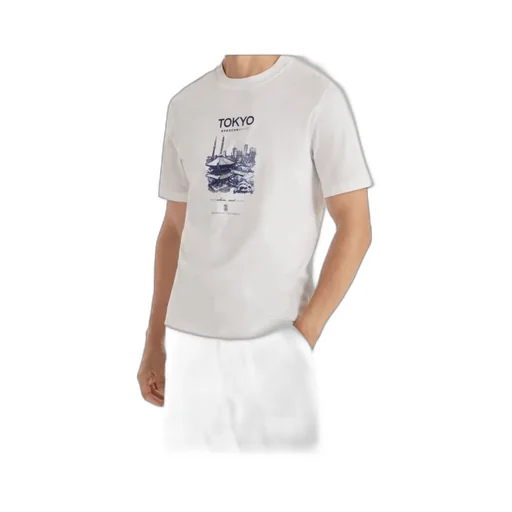 Tokyo-Printed Crewneck T-Shirt