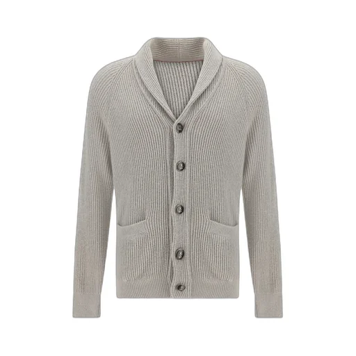 Shawl Lapel Knit Cardigan