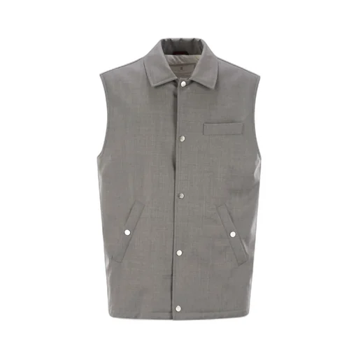 Padded Button-Up Gilet