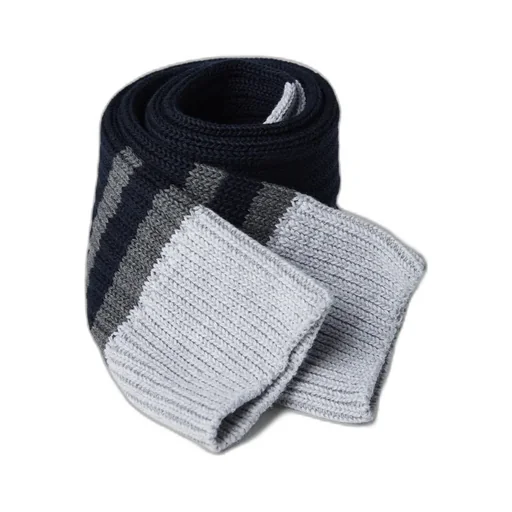 Striped Ribbed-Knit Ankle Socks