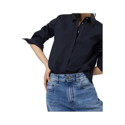 Monili-Chain Poplin Shirt