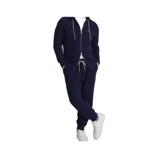 Logo Embroidered Zipped Cardigan