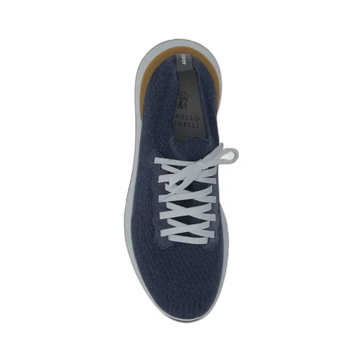 Logo Embossed Lace-Up Sneakers