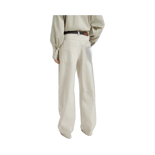 Logo Patch Straight-Leg Trousers