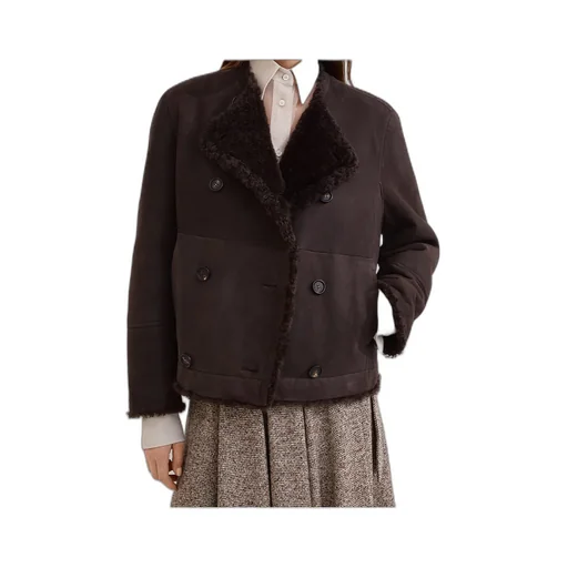 Double-Breasted Long Sleeved Jacket