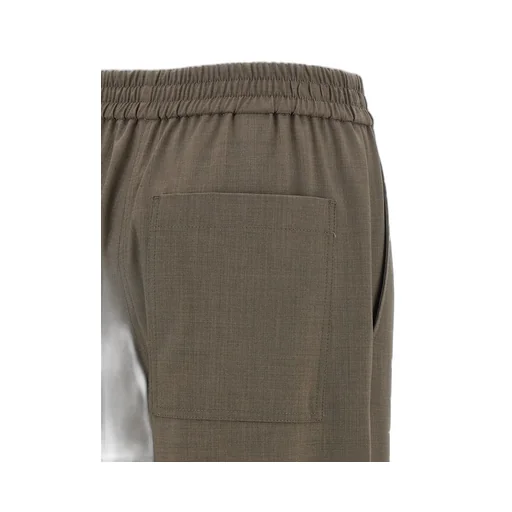 Elastic Waist Straight-Leg Pants