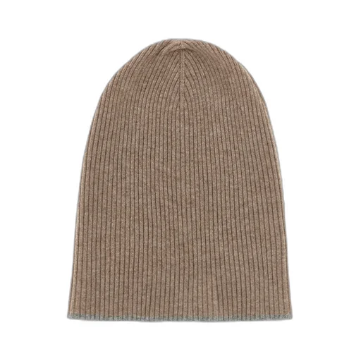 Contrast-Trimmed Knitted Beanie