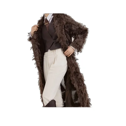 Lapel Long Sleeve Coat