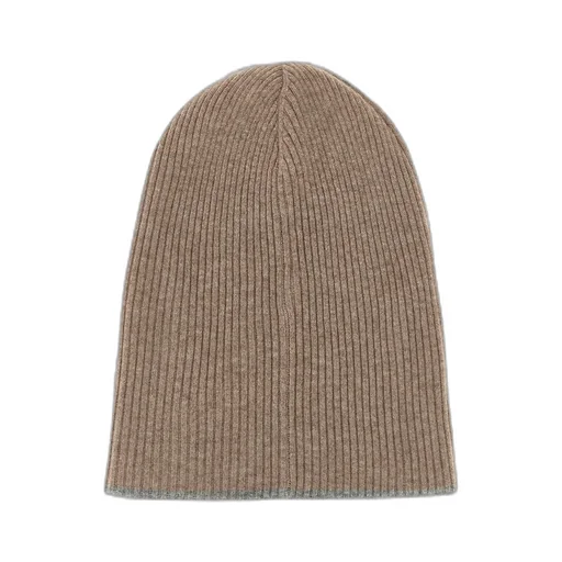 Contrast-Trimmed Knitted Beanie
