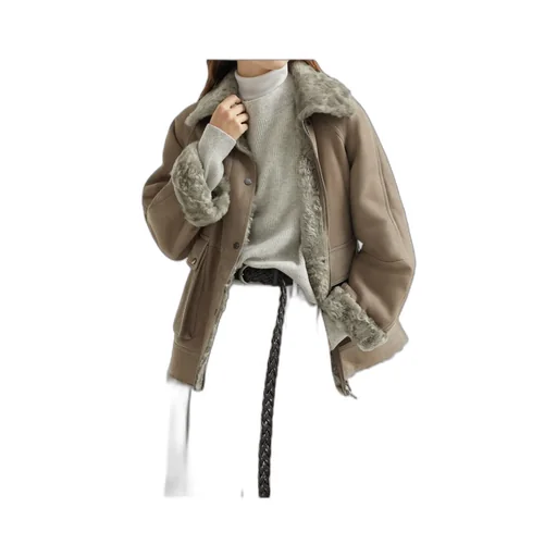 Fuzzy Outerwear Jacket