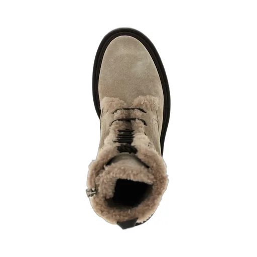 Lace-Up Shearling Boots