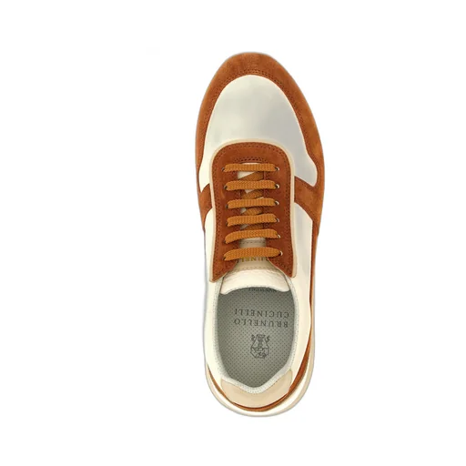Panelled Lace-Up Sneakers