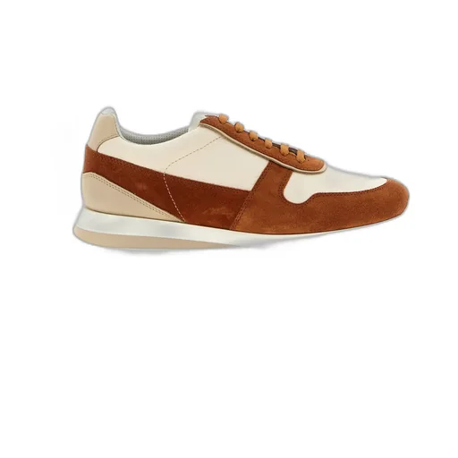 Panelled Lace-Up Sneakers