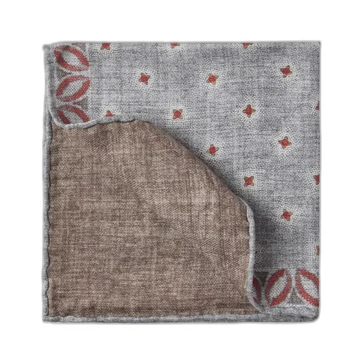 Silk Pocket Square With Star Design
