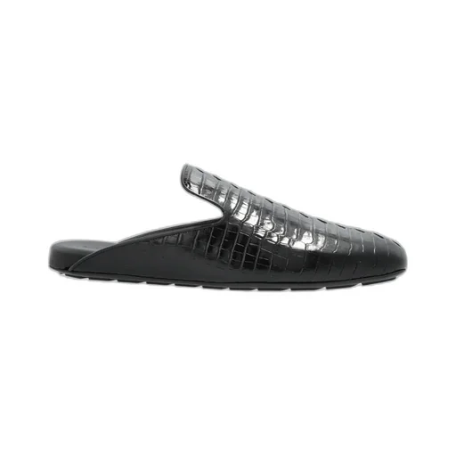 Panelled Slip-On Mules