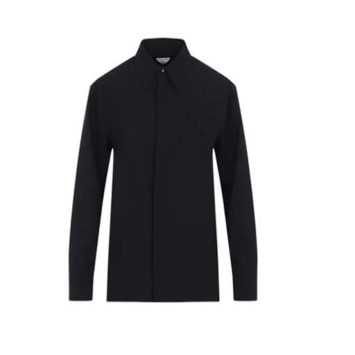 Long Sleeved Straight Hem Shirt