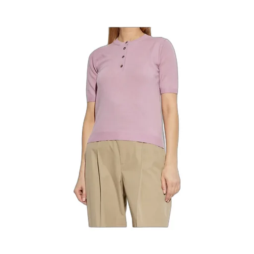 Short-Sleeved Knitted Jumper