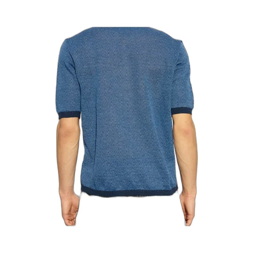 Patterned Short-Sleeved Polo Shirt
