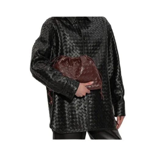 Intrecciato Drawstring Shoulder Bag