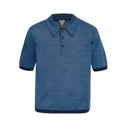 Patterned Short-Sleeved Polo Shirt