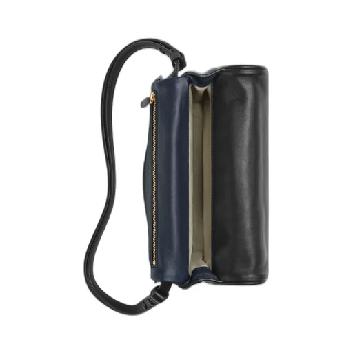 Intrecciato Foldover Top Shoulder Bag