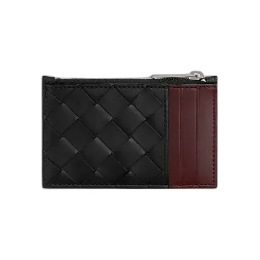 Intrecciato Zipped Card Case