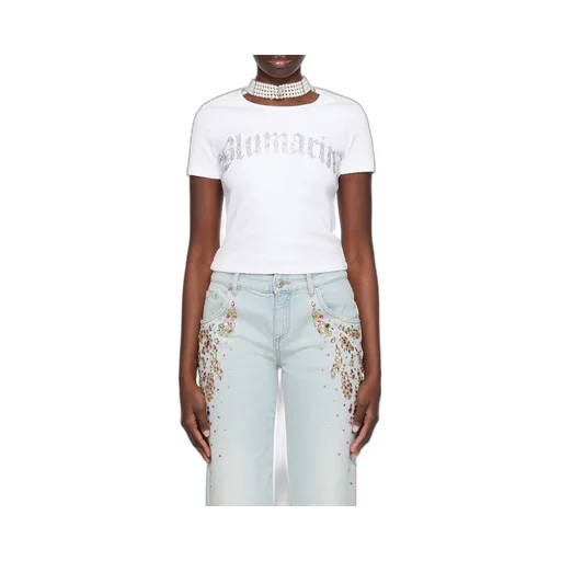 Rhinestone-Embellished T-Shirt